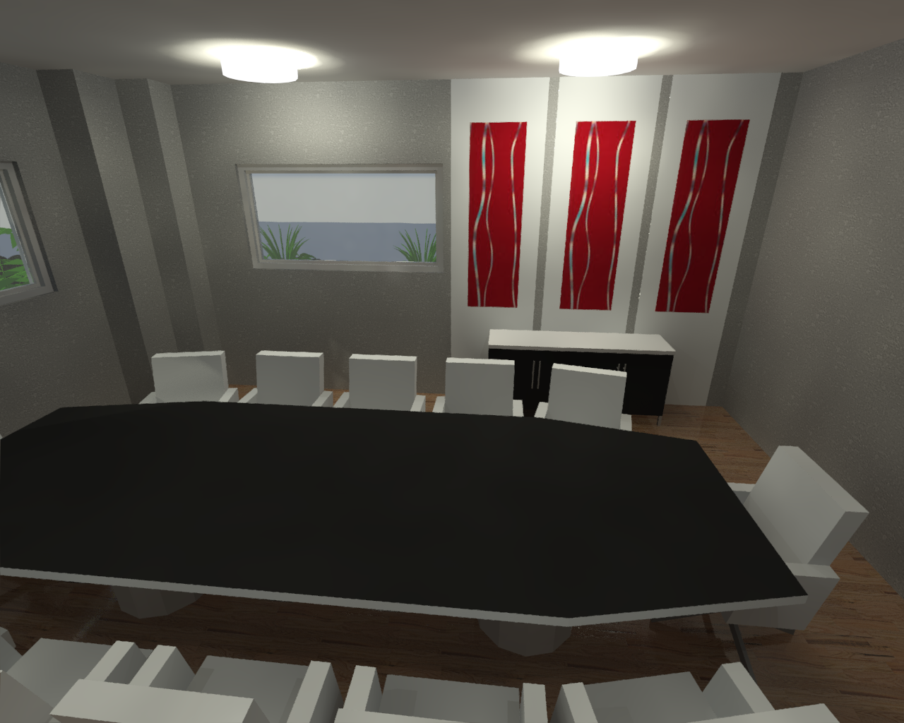 3D Rendering Interior Conference Room